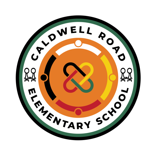 Caldwell Logo with Mi'kmaw symbol for child and umoja symbol in center